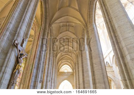 st Barbora Cathedral interior Kutna Hora Unesco heritage site Central Bohemia Czech Republic