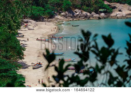 Scenic views of the blue sea in Thailand