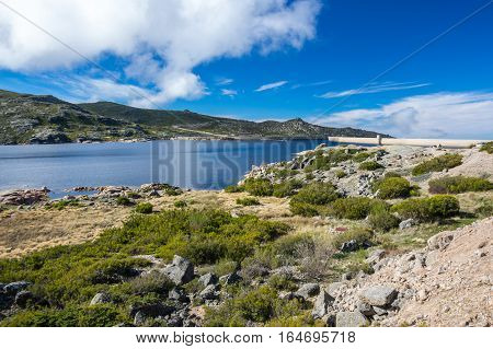 Lagoa Comprida is the largest lake of Serra da Estrela Natural park Portugal