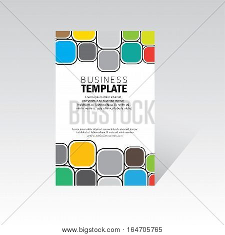 business brochure leaflet poster template vector. stock-vector eps 10 format