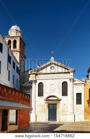 View Of Facade Of The San Simeone Profeta Church, Venice, Italy