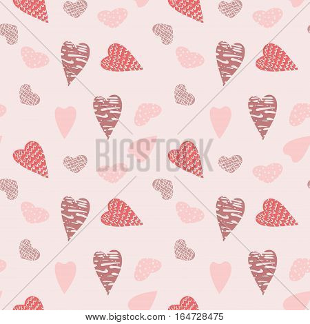 Valentine's hearts seamless pattern,illustration picture for your design
