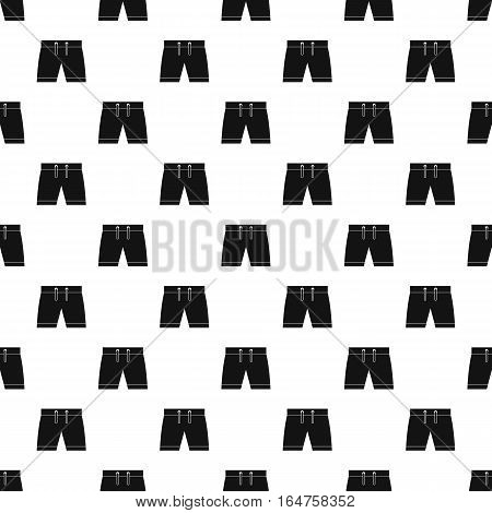 Shorts for swimming pattern. Simple illustration of shorts for swimming vector pattern for web