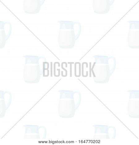 Milk jug icon cartoon. Single bio, eco, organic product icon from the big milk cartoon. - stock vector