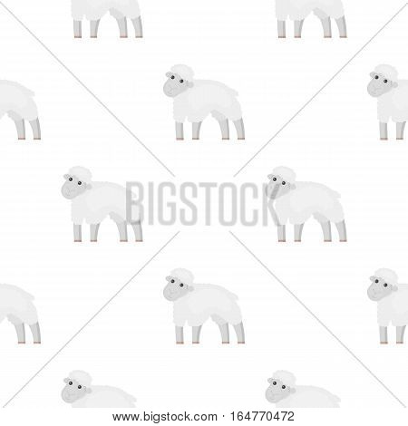 Sheep icon cartoon. Single bio, eco, organic product icon from the big milk cartoon. - stock vector