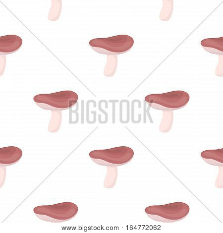Russula icon in cartoon style isolated on white background. Mushroom pattern vector illustration.