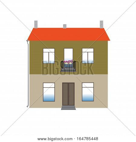 The Two-storeyed House With An Orange Roof