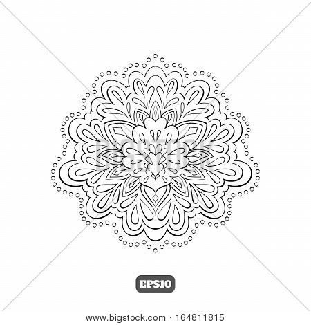 Black-and-white Image Of The Original Flower.