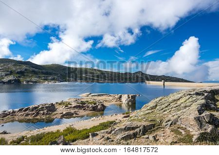 Lagoa Comprida is the largest lake of Serra da Estrela Natural park Portugal