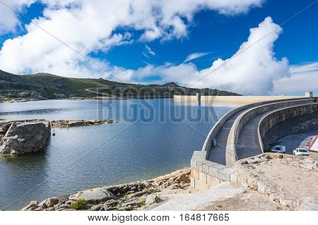 Lagoa Comprida is the largest lake of Serra da Estrela Natural park Portugal