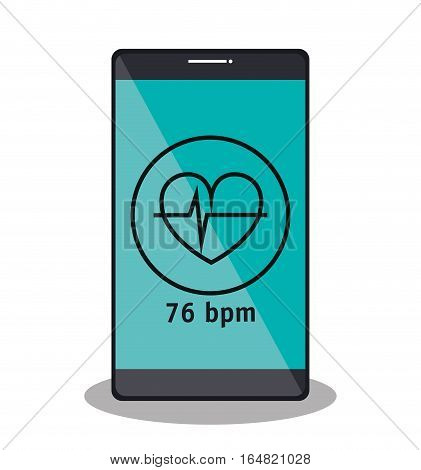 weareable technology with healthy lifestyle vector illustration design