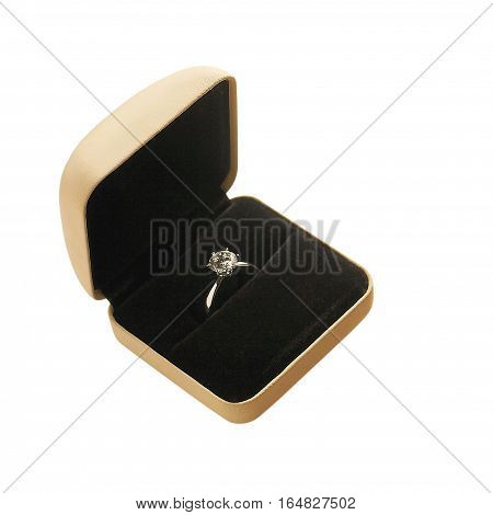 Ring case on white back ground for wedding