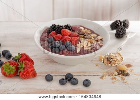 Healthy Bircher Muesli Breakfast