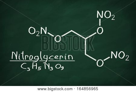Structural Model Of Nitroglycerin