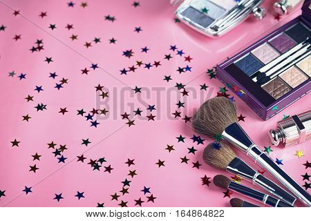 Makeup Brush And Cosmetics