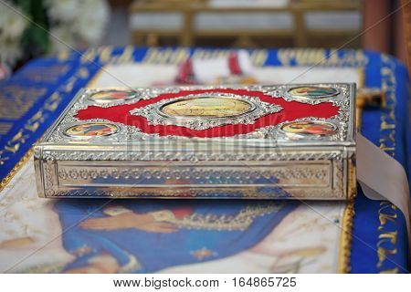 Church supplies for wedding ceremony in the Orthodox Church