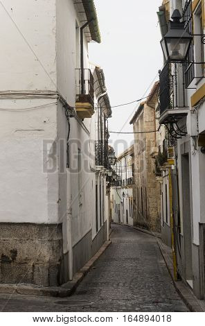 Cordoba (Andalucia Spain): old typical street in the Juderia