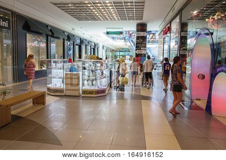 Illustration Of Shopping In Shopping Center Of Mall Galleria