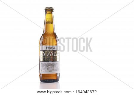 Bottle Of La Salve Original Beer.