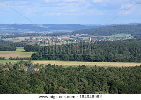 Far View On Eysoelden From Schlossberg (heideck)