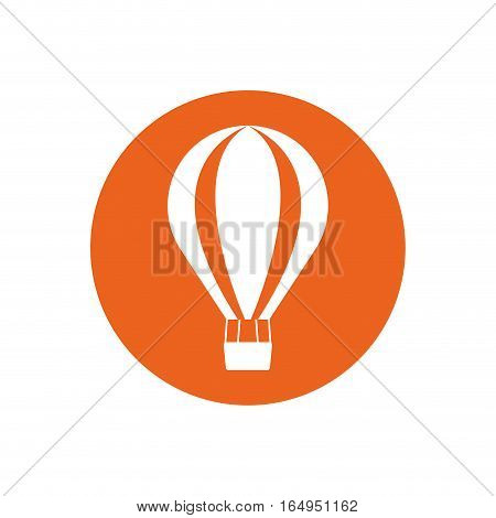 airballoon recreation vacation travel button vector illustration eps 10