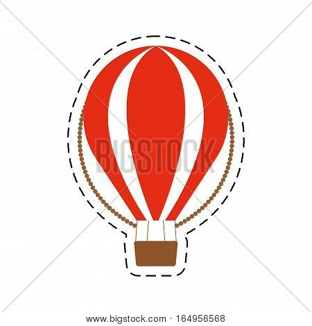 airballoon recreation vacation travel cut line vector illustration eps 10