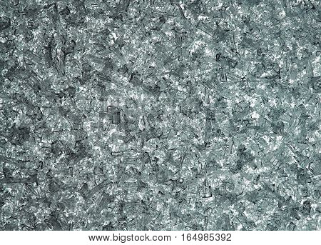 natural frosty background from transparent ice crystals
