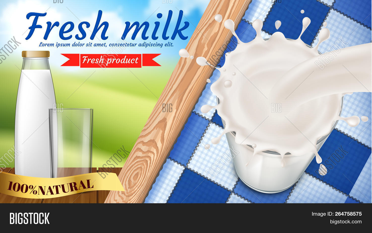 Banner Milk Bottle Image Photo Free Trial Bigstock