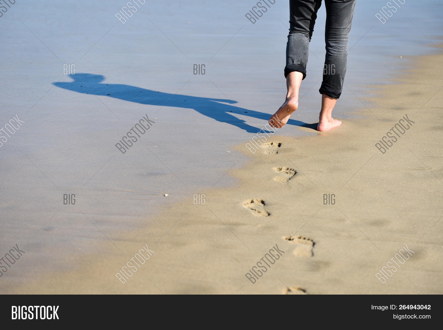 Man Walking Barefoot Image & Photo (Free Trial) Bigstock