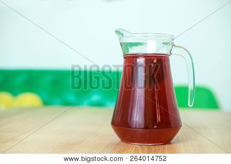 Compote In A Jug. Fresh Compote. Fruit Compote