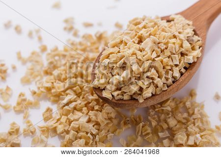 Fragrant Dried Parsnip On A White Acrylic Background