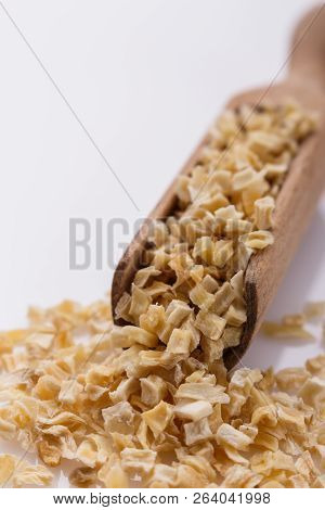 Fragrant Dried Parsnip On A White Acrylic Background