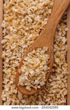 Fragrant Dried Parsnip On A White Acrylic Background