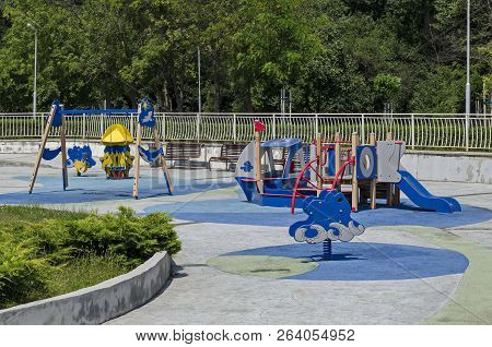 Summer View Toward Public Garden With Natural Forest And New Open-air Kindergarten, Popular  North P