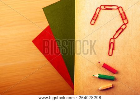 Book Pencil Scarpers Question Mark Studio Quality Light
