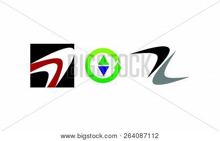 Fore Sight Template Set Logo Design Vector