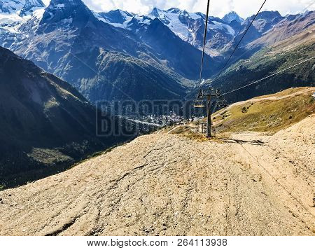 Travel To North Caucasus Region Region - Aerial Lift From Moussa-achitara Mount To Dombay Resort Vil