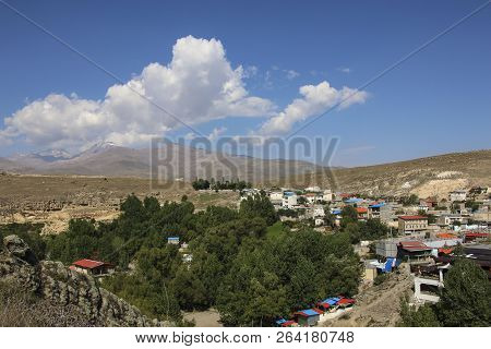 Mountain Village In The North-west Of Iran Near The Top Of The Inactive Volcano Sabalan (savalan)