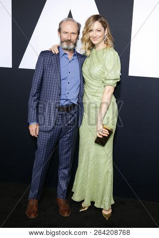 Toby Huss and Judy Greer at the Los Angeles premiere of 'Halloween' held at the TCL Chinese Theatre in Hollywood, USA on October 17, 2018.