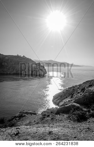 Jebha Island And Waves And Rocks
