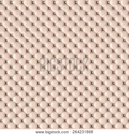 Beige Soft Tapestry Pattern Background. Seamless Texture.