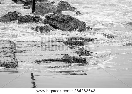 Saaidia Sunset Beach And Waves With Sunset
