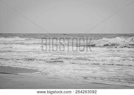 Saaidia Sunset Beach And Waves With Sunset
