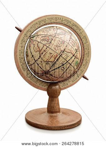 Globe Antique Boat Maritime Nautical Vacation Travel Retro