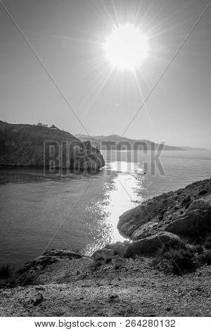 Jebha Island And Waves And Rocks