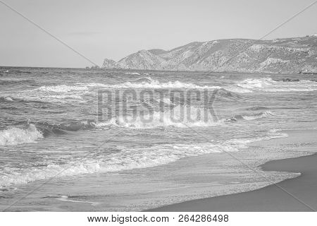 Saaidia Sunset Beach And Waves With Sunset
