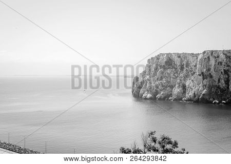 Houcima Beach And Waves And Rocks