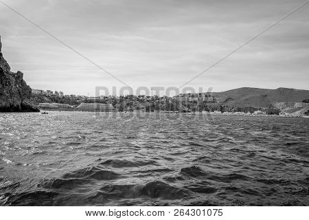 Houcima Beach And Waves And Rocks