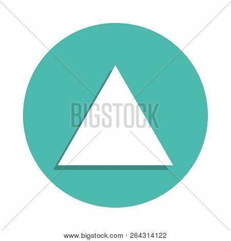 Equilateral Triangle Icon. Elements Of Geometric Figure In Badge Style Icons. Simple Icon For Websit