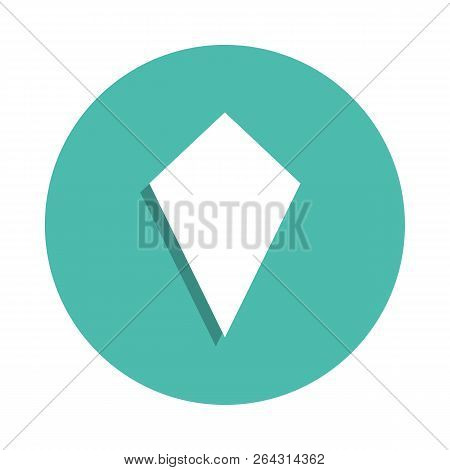 Deltoid Icon. Elements Of Geometric Figure In Badge Style Icons. Simple Icon For Websites, Web Desig